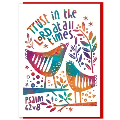 Trust in the Lord at All times Greetings Card (Cards)