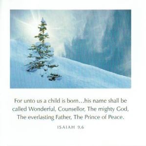 For Unto Us A Child - Isaiah 9:6 Greetings Cards (Cards)