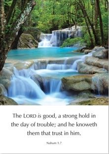 The LORD is Good - Nahum 1:7 Greetings Cards (Cards)