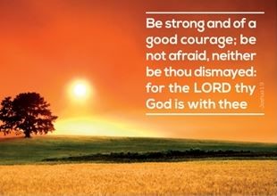 Be Strong and of a Good Courage - Joshua 1:9 Greeting Cards (Cards)