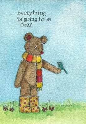 Everything Will Be Ok Encouragement Card Single Card (Cards)