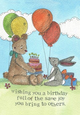 Birthday Card Birthday Joy Single Card (Cards)