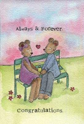 Engagement Card Always and Forever Single Card (Cards)
