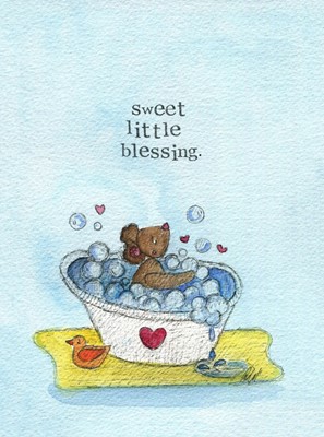 Baby Card Sweet Little Blessing Single Card (Cards)