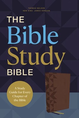 NKJV The Bible Study Bible, Brown (Imitation Leather)