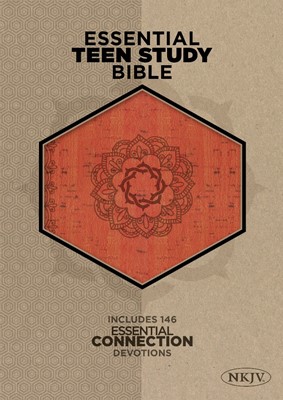 NKJV Essential Teen Study Bible, Orange Cork (Imitation Leather)