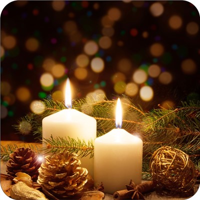 Candles Christmas Coaster (General Merchandise)
