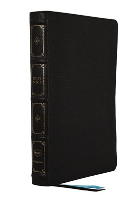 NKJV Large Print Thinline Reference Bible, Black, Indexed (Imitation Leather)
