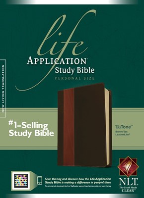 NLT Life Application Study Bible Personal Size, Brown/Tan (Imitation Leather)