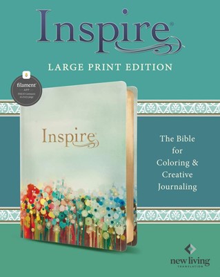 NLT Inspire Bible Large Print, Filament Edition, Floral (Imitation Leather)