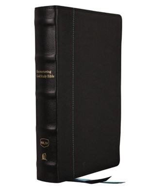 NKJV Encountering God Study Bible, Black Leather, Indexed (Genuine Leather)