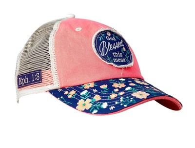 Cherished Girl God Blessed Floral Women's Cap (General Merchandise)