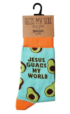 Jesus Guacs My World Socks (General Merchandise)