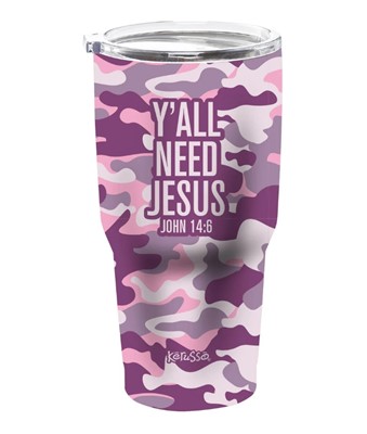 Y'all Need Jesus Stainless Steel Tumbler (General Merchandise)