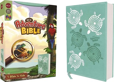 NKJV, Adventure Bible, Leathersoft, Teal, Full Color (Leather Binding)