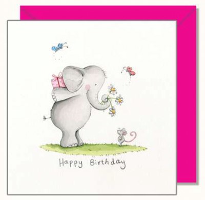 Elephant & Mouse Birthday Card (Cards)