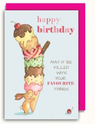 Favourite Things Birthday Card (Cards)