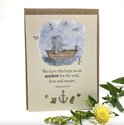 We Have This Hope as an Anchor Elephant Prayer Card (Cards)