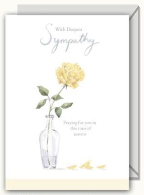 Sympathy Rose Greetings Card (Cards)