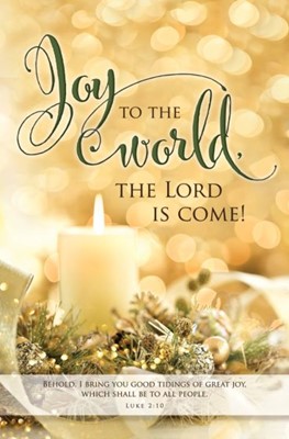 Joy to the World Christmas Bulletin Large (pack of 100) (Bulletin)
