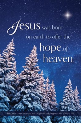Hope of Heaven Christmas Bulletin (Pack of 100) (Bulletin)