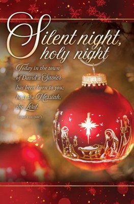 Silent Night, Holy Night Christmas Bulletin (Pack of 100) (Bulletin)