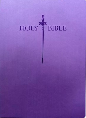 KJVER Sword Holy Bible, Large Print, Royal Purple Ultrasoft, (Leather Binding)