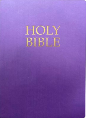 KJVER Holy Bible, Large Print, Royal Purple Ultrasoft (Leather Binding)