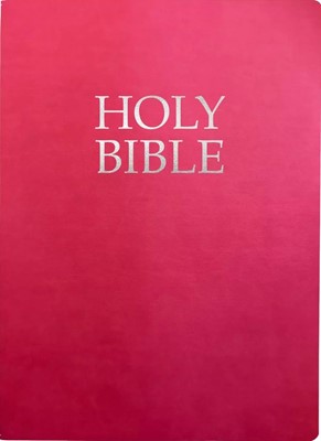 KJVER Holy Bible, Large Print, Berry Ultrasoft (Leather Binding)