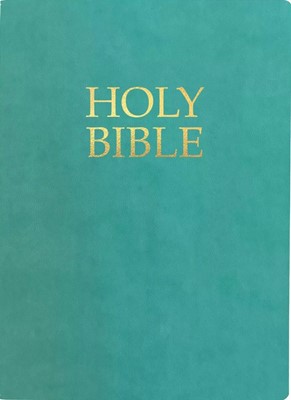 KJVER Holy Bible, Large Print, Coastal Blue Ultrasoft (Leather Binding)