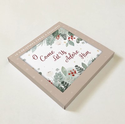 Oh Come Let Us Adore Him (2023) Christmas Cards - 10 Pack (Cards)