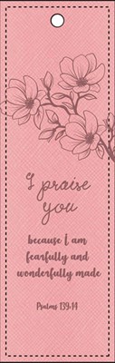 Lux Leather Bookmark - I Praise You (Bookmark)