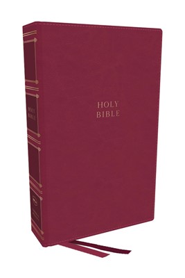 NKJV, Compact Center-Column Reference Bible, Dark Rose (Leathersoft)