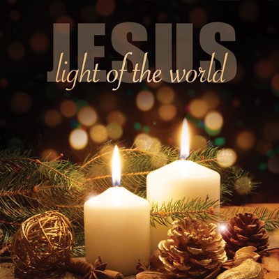 Jesus Light Of The World Luxury Christmas Cards (Pack Of 10) (Cards)