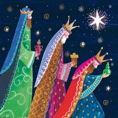 Three Kings Christmas Cards (Pack Of 10) (Cards)