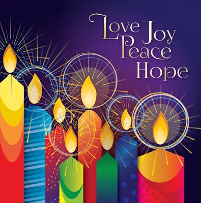 Love & Peace Christmas Cards (Pack Of 10) (Cards)