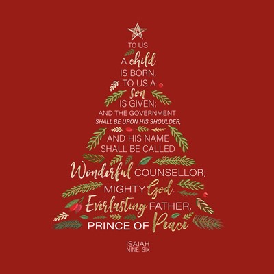 Compassion Charity Christmas Cards: Isaiah 9:6/Tree (10pk) (Cards)
