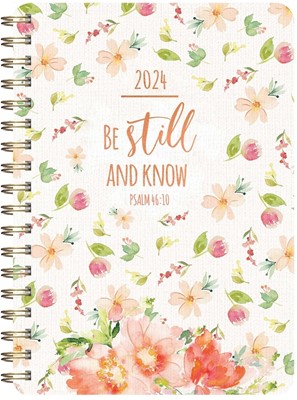 2024 Wirebound Planner: Be Still And Know (Calendar)