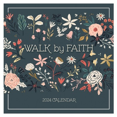 2024 Large Wall Calendar - Walk By Faith (Calendar)