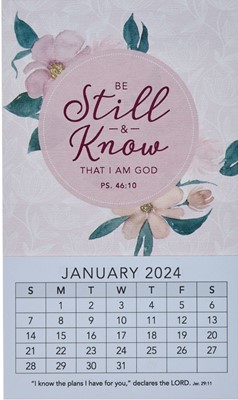 2024 Mini Magnetic Calendar Be Still & Know (Calendar)