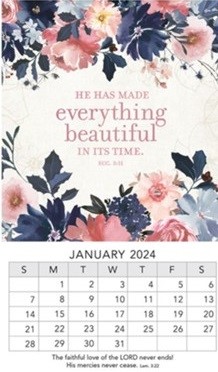 2024 Mini Magnetic Calendar He Has Made Everything Beautiful (Calendar)