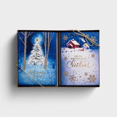 Christmas Boxed Cards: Snowy Scenes - Peace And Love - 2 Des (Cards)