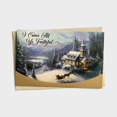 Christmas Boxed Cards: Thomas Kinkade - Oh Come All Ye Faith (Cards)