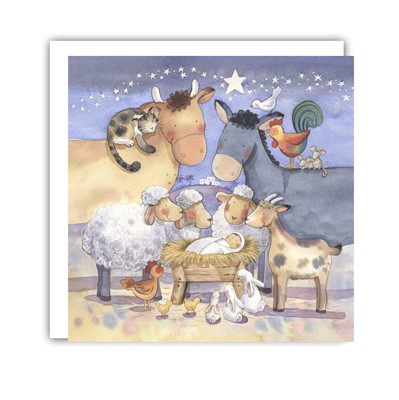 Christmas Night (Blank Inside) Christmas Cards (Pack of 5) (Cards)
