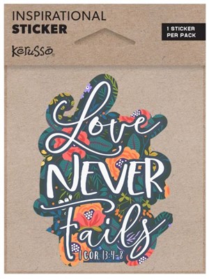 Love Never Fails Sticker (Stickers)