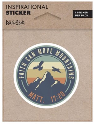 Faith Can Move Mountains Sticker (Stickers)
