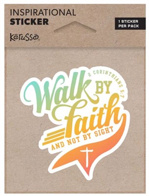 Walk by Faith Script Sticker (Stickers)