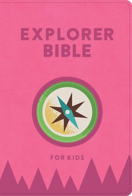 KJV Explorer Bible For Kids, Bubble Gum, Indexed (Leather Binding)