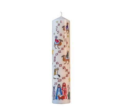 Nativity Pillar Candle (Calendar)