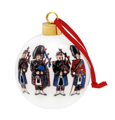 Scottish Pipers Bauble (Ornament)